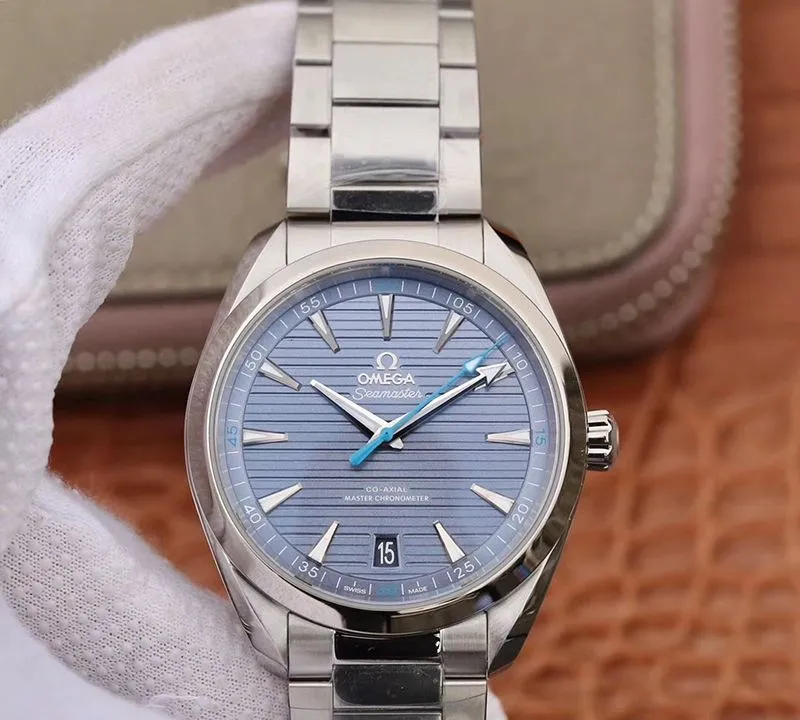 Omega Seamaster Aqua Terra 150M 220.10.41.21.03.002 VS Factory 1:1 Best Edition Replica Watch Swiss ETA8900 Blue Textured Dial